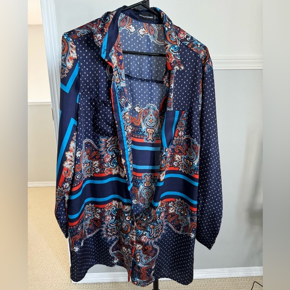Paisley Long Sleeve Dress - Picture 1 of 3